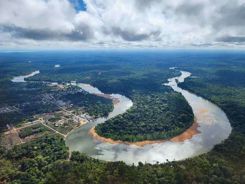 River and rainforest in the interior of Suriname, where Mennonite settlers face eviction