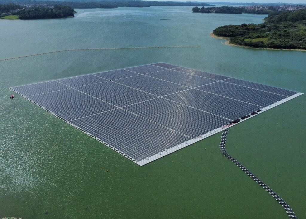 Brazil solar power plant panels