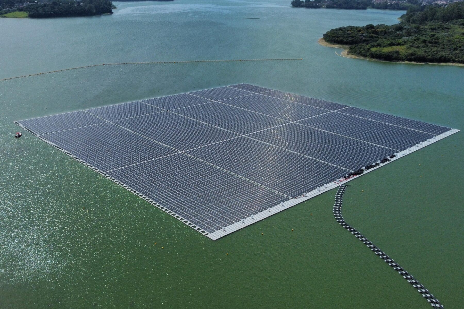 Brazil solar power plant panels