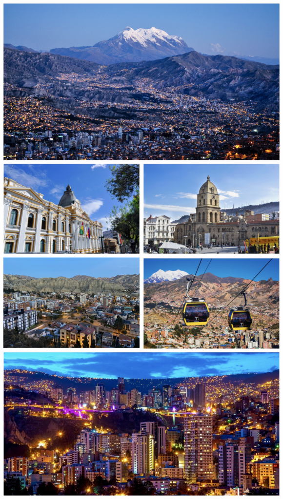 La Paz, Bolivia's seat of government, where the Bolivia cabinet reshuffle was announced