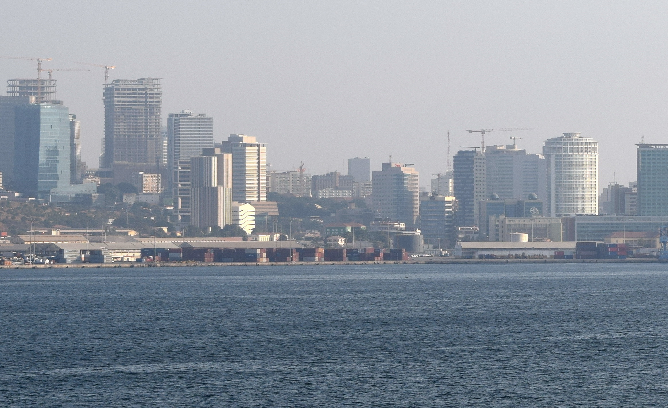 African Union Luanda summit — the Luanda skyline seen across the bay, Angola