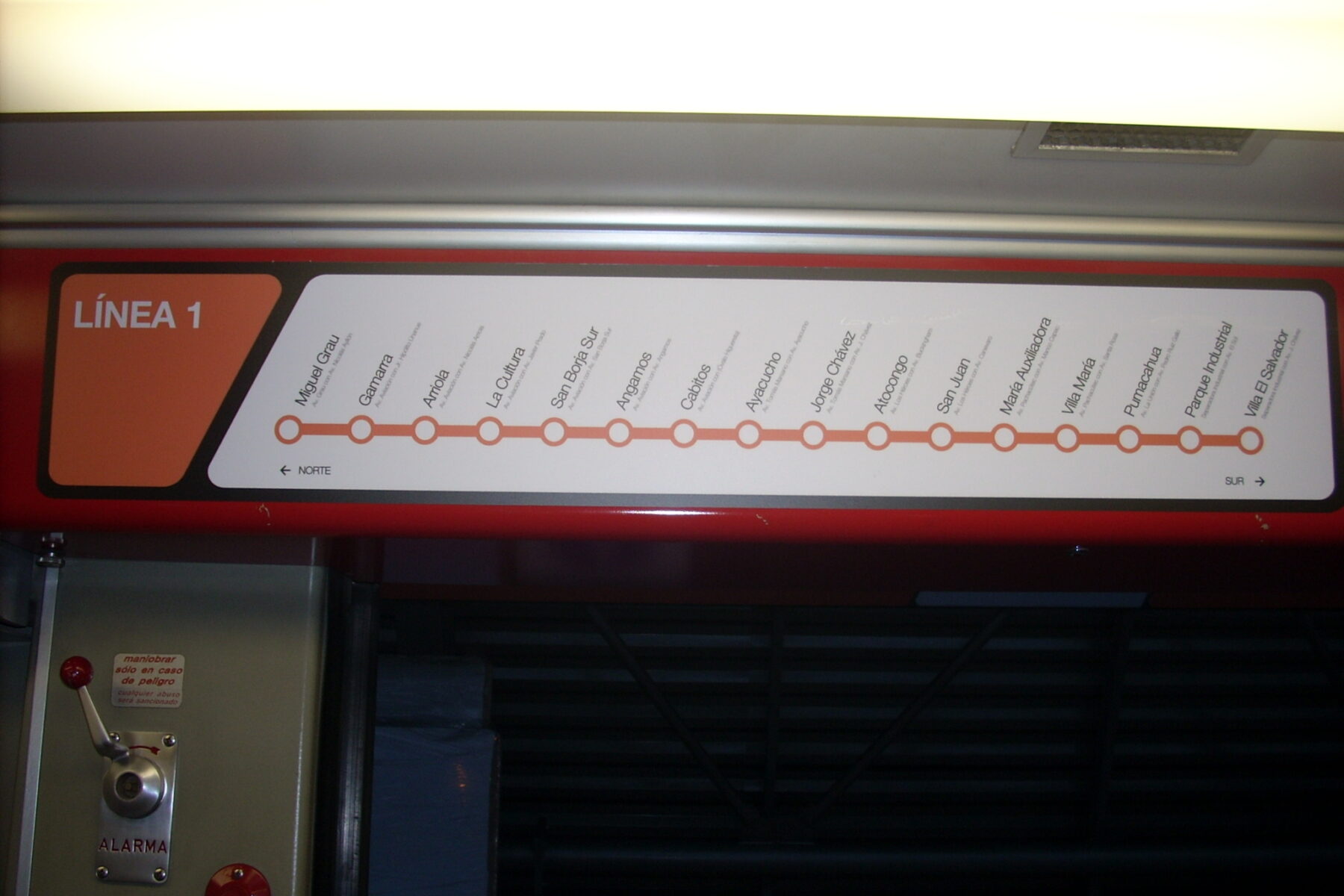 Lima Metro train in Peru, backdrop to the US.6 billion Lima Metro shock