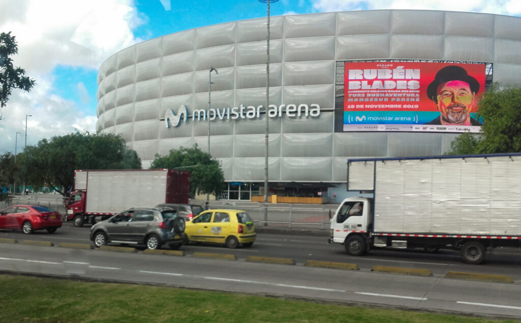 Movistar Arena in Bogotá, Colombia, venue for the Carlos Rivera Bogotá concert