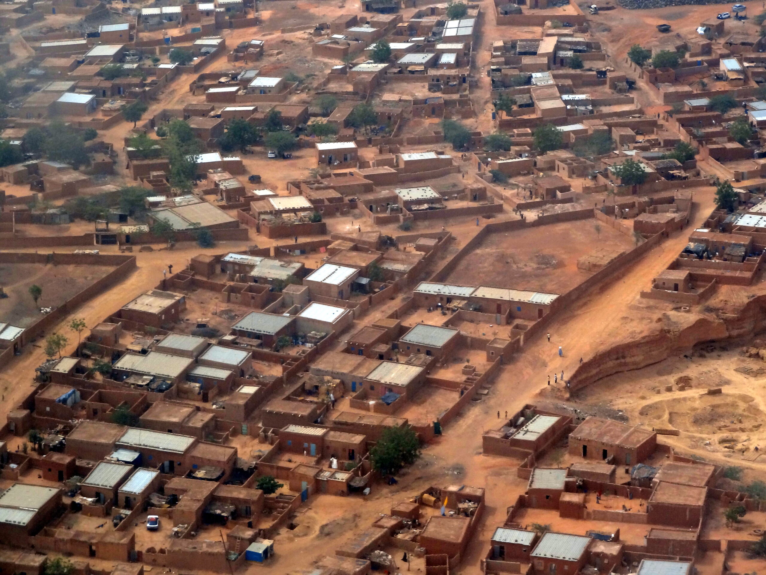 Aerial view of Niamey, capital of Niger, where the Niger 2026 budget was revised upward