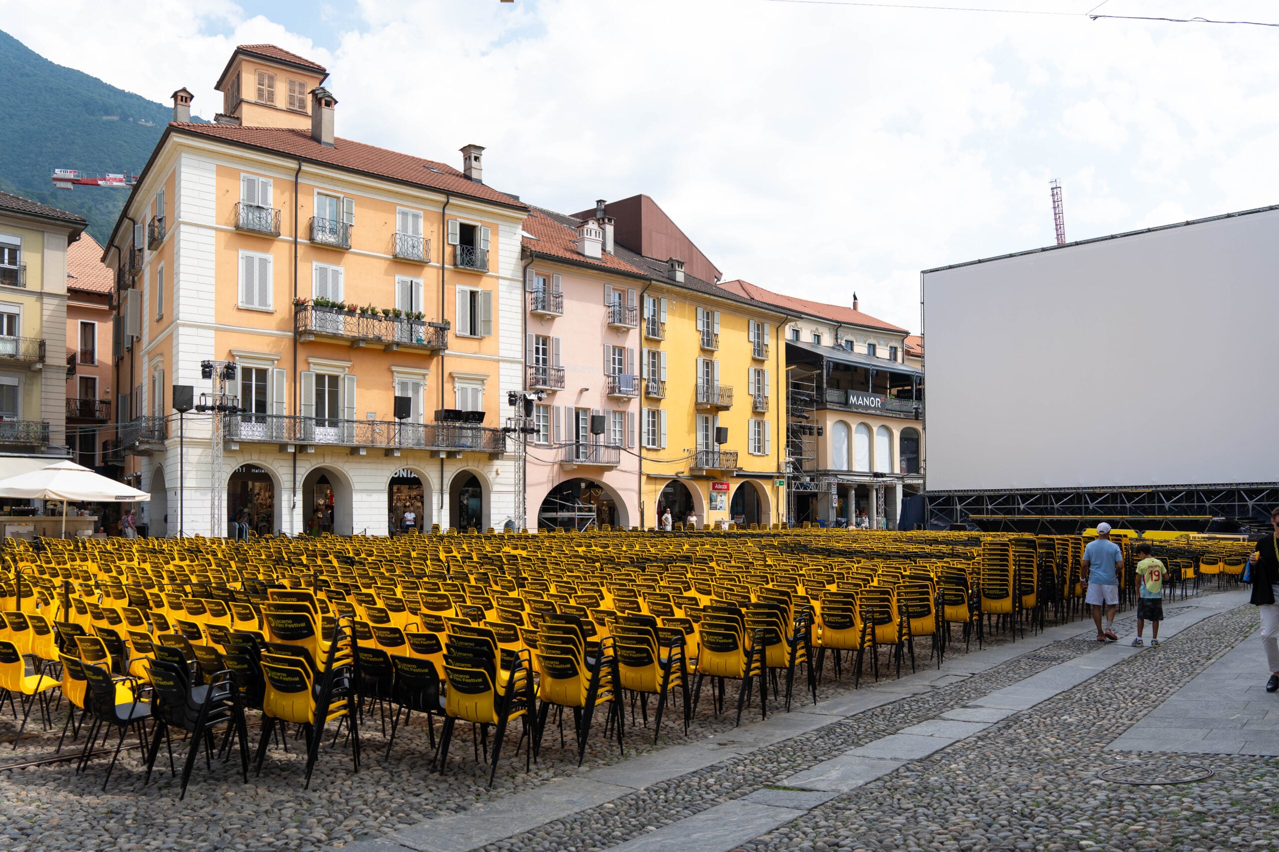 Locarno Film Festival — the open-air Piazza Grande screen and seating in 2026