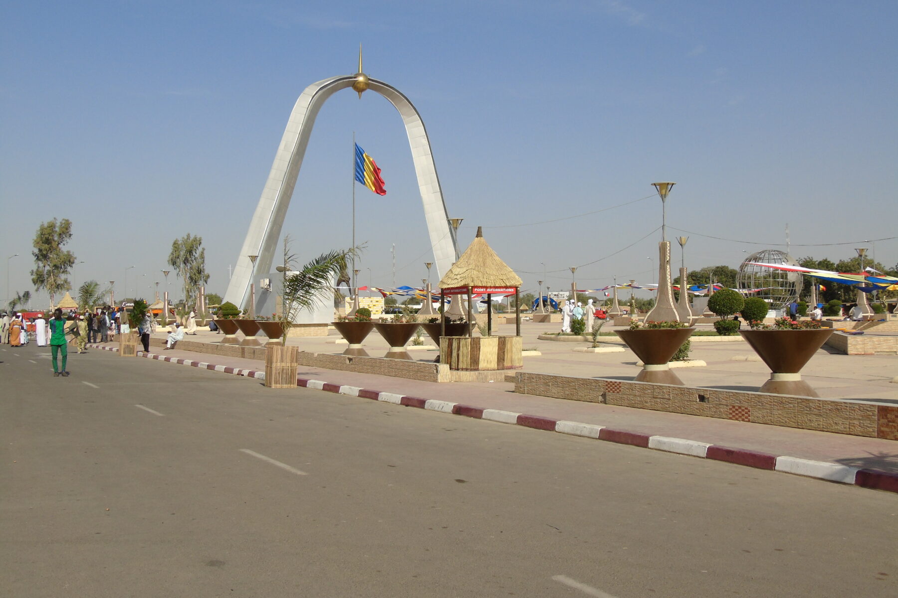 Chad presidential pardon - Place de la Nation in Ndjamena
