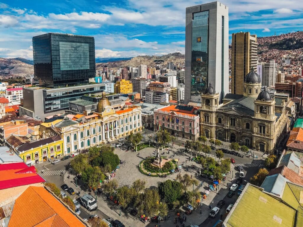 La Paz, Bolivia's seat of government, where the Bolivia cabinet reshuffle was announced