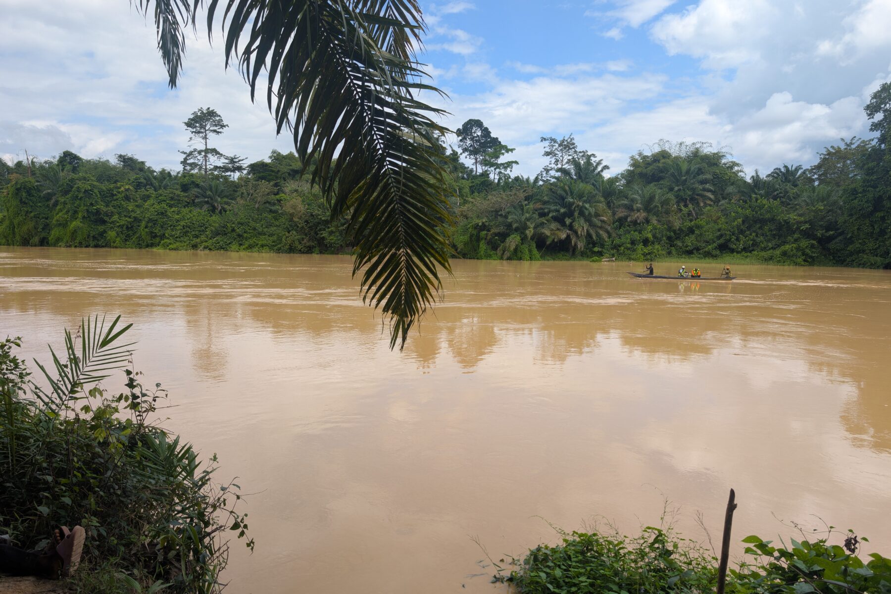 Ghana illegal mining - the polluted River Pra