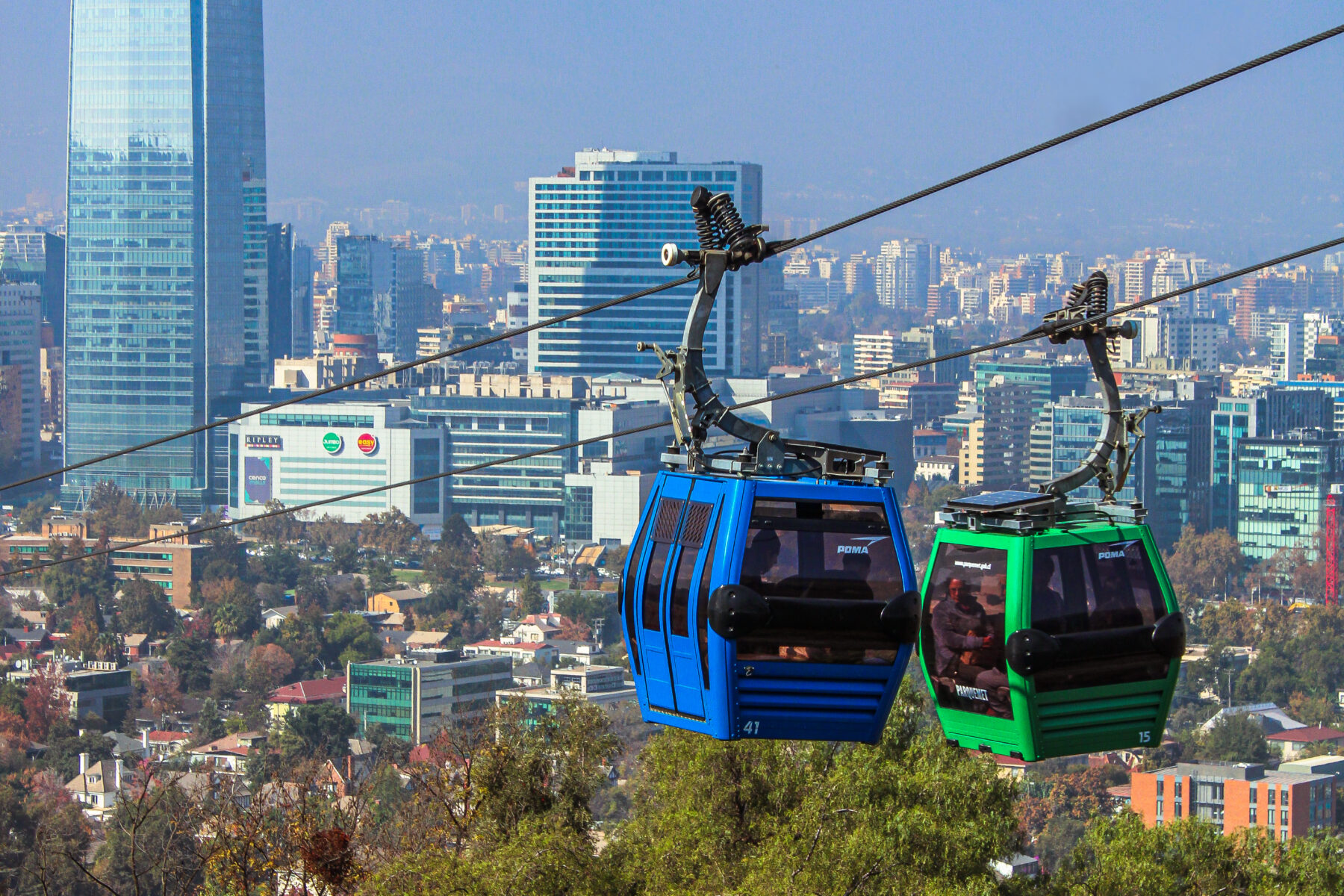 Santiago skyline in Chile, home of Entel, whose Q2 profit rose 39.4%