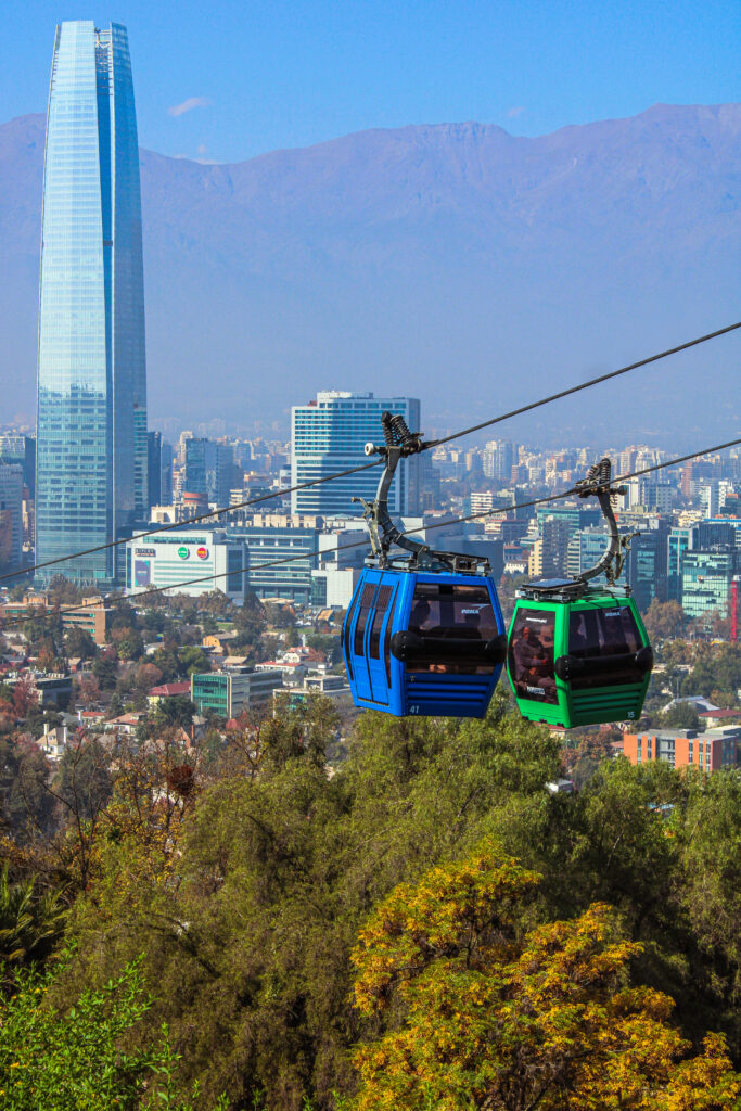 Santiago skyline in Chile, home of Entel, whose Q2 profit rose 39.4%