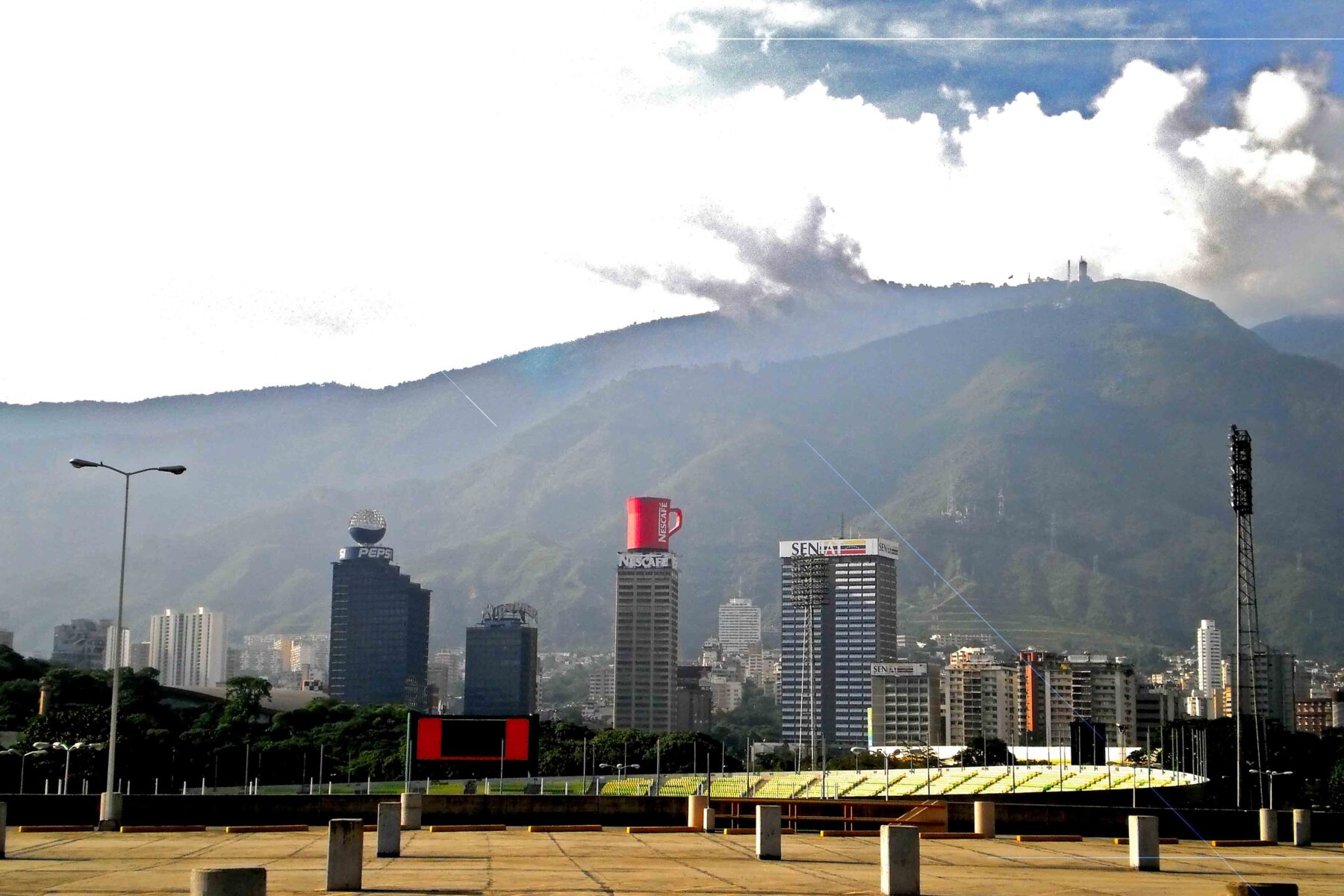 Caracas, Venezuela skyline as the Caracas stock exchange surges in 2026