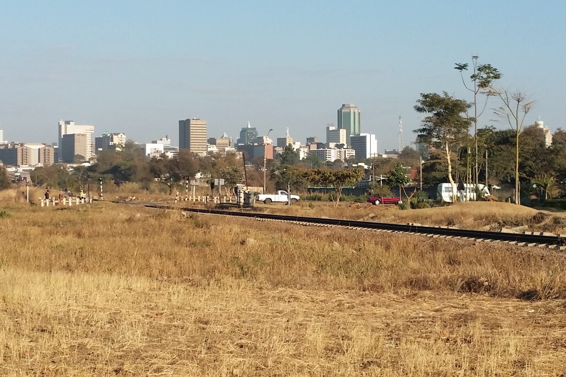 Harare skyline seen from Chiremba road, Zimbabwe
