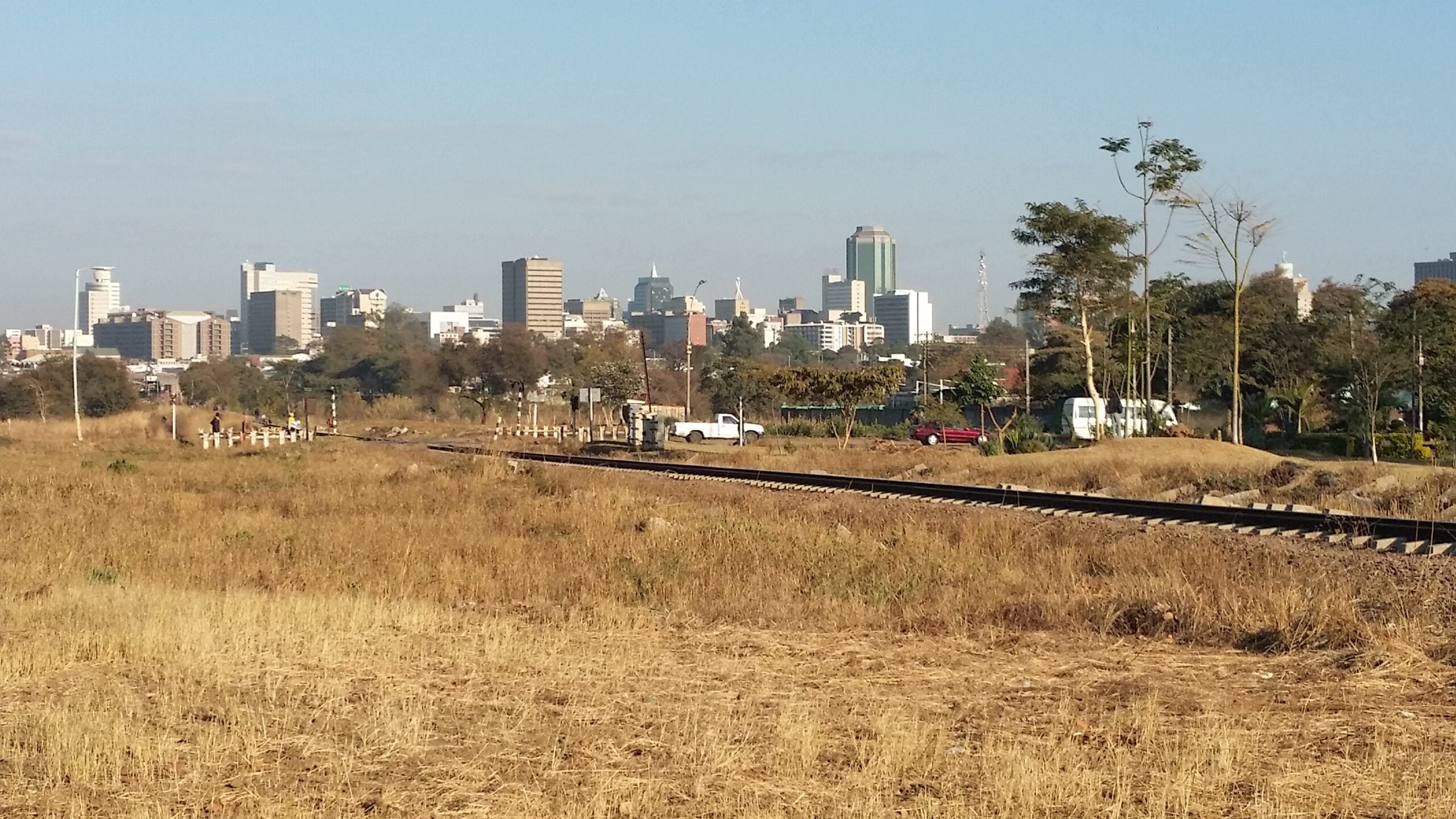 Zimbabwe mining exports &mdash; the Harare skyline seen from Chiremba road