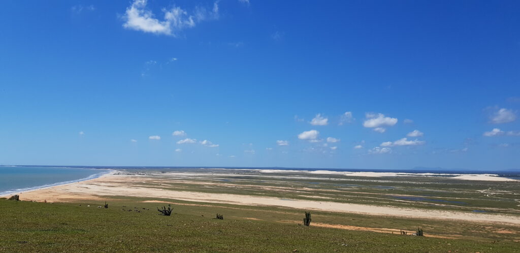 The beachfront skyline of Fortaleza, Ceara, Brazil