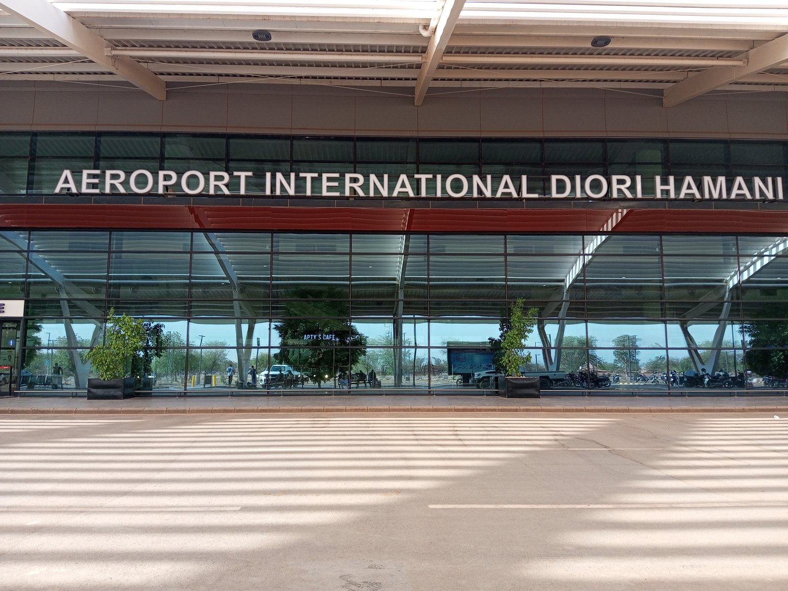 The terminal of Diori Hamani International Airport in Niamey, Niger