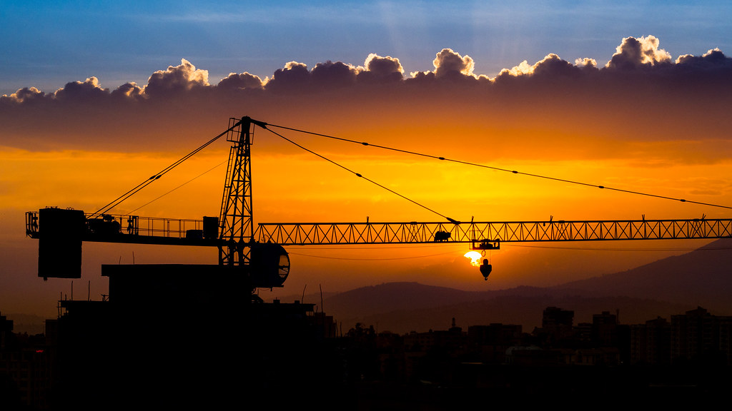 Construction in Addis Ababa, Ethiopia