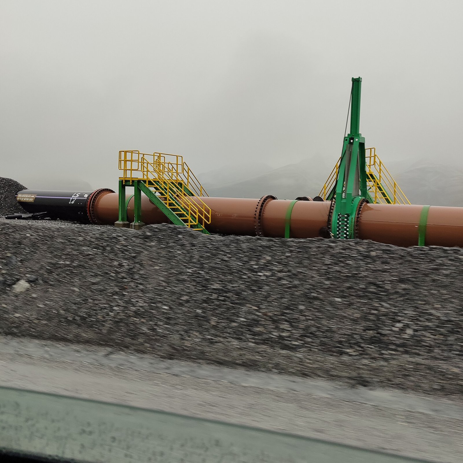 The ore pipeline at the Antamina copper-zinc mine in Peru