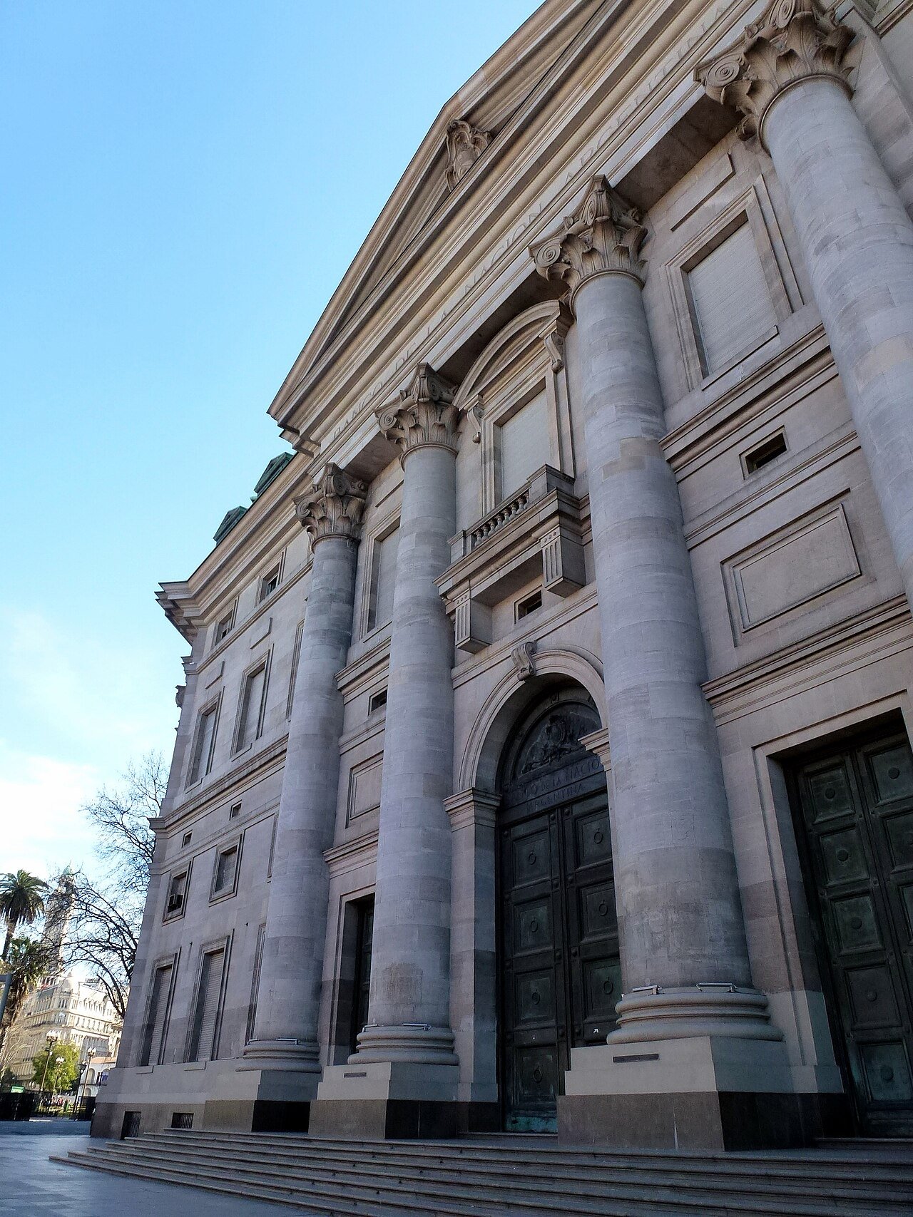 The Banco de la Nacion in Buenos Aires, amid rising Argentina country risk.
