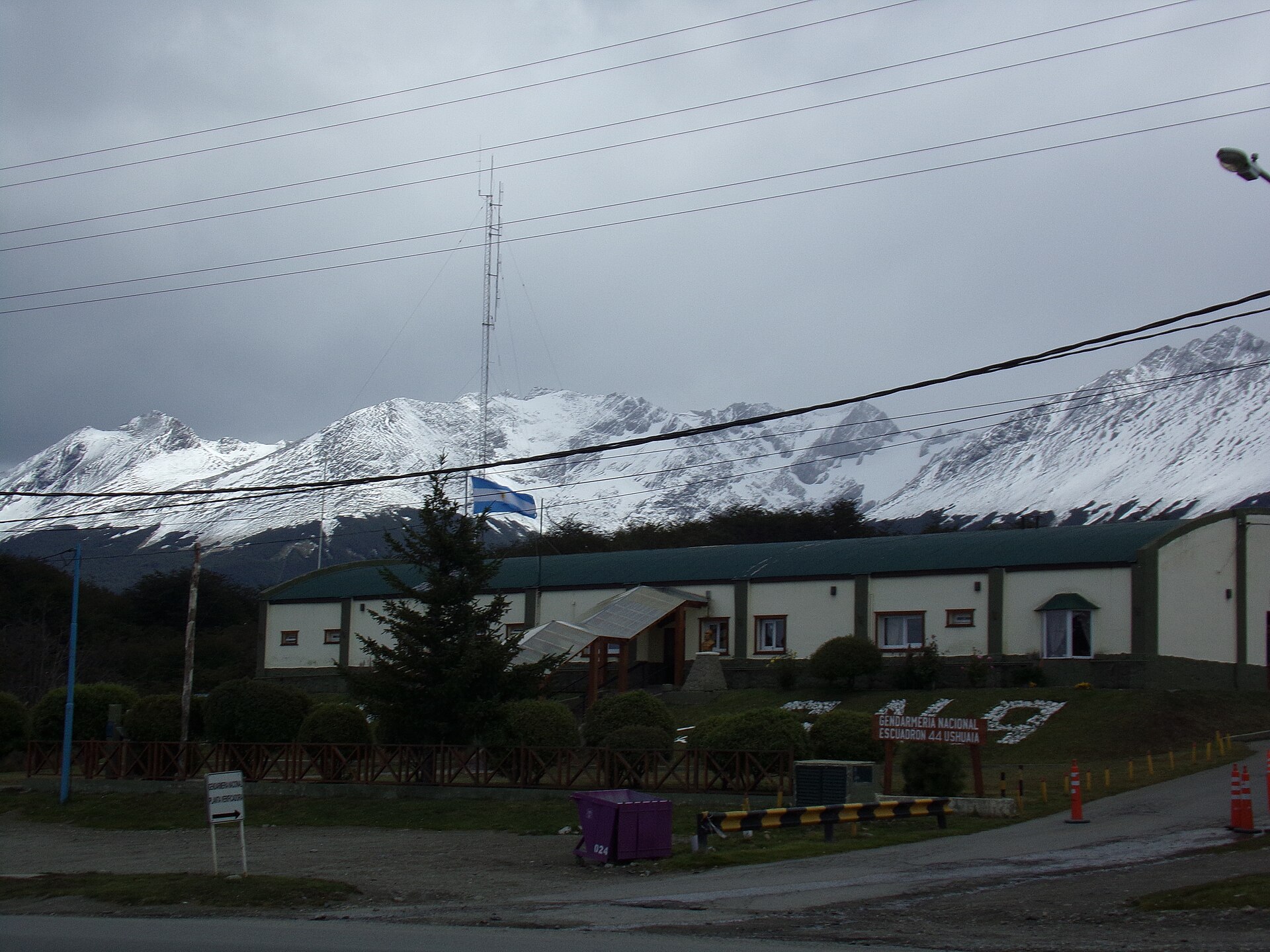 Argentina pay rise — a Gendarmería Nacional post in Ushuaia, one of the forces covered by the increase