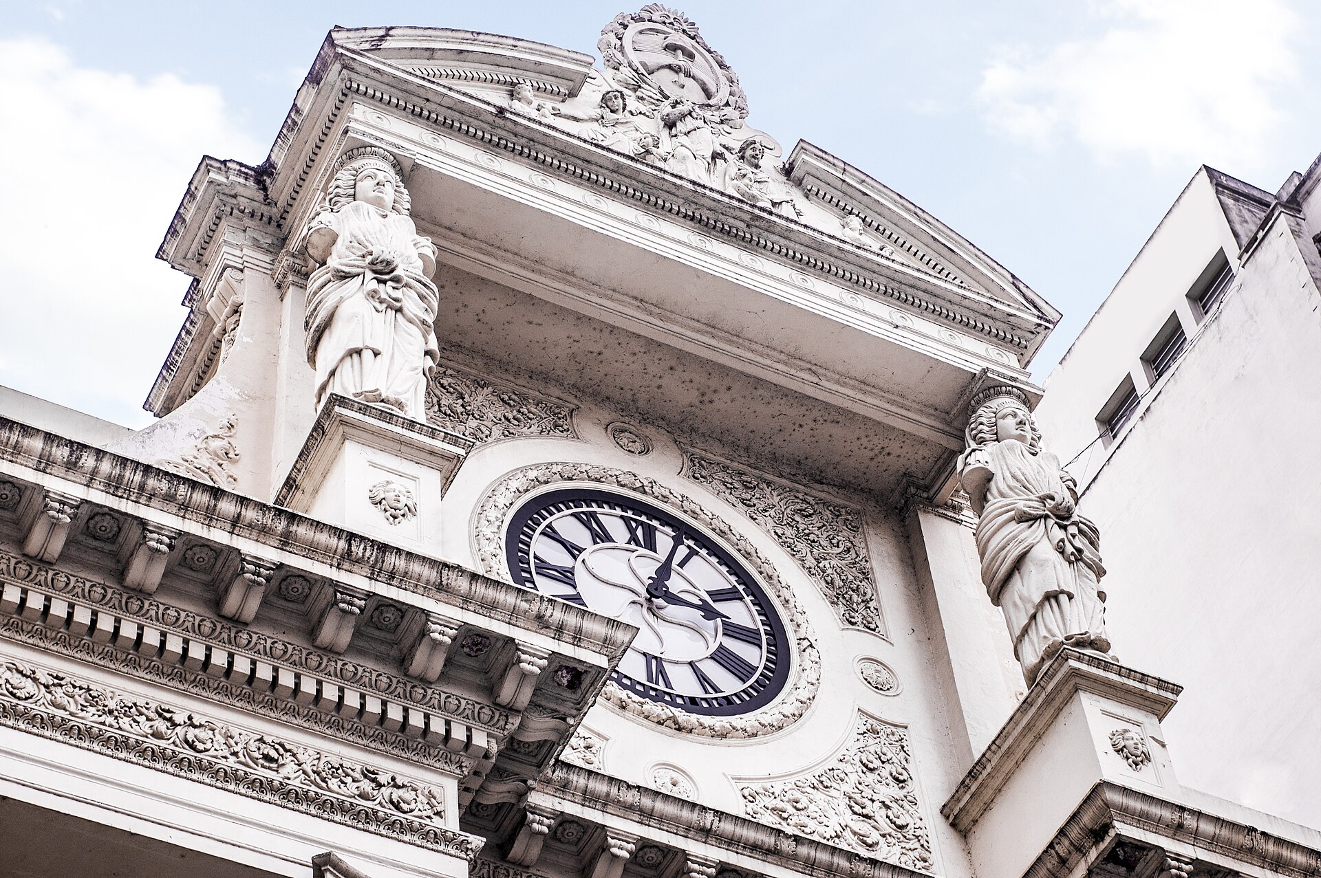 The Argentine central bank facade in Buenos Aires