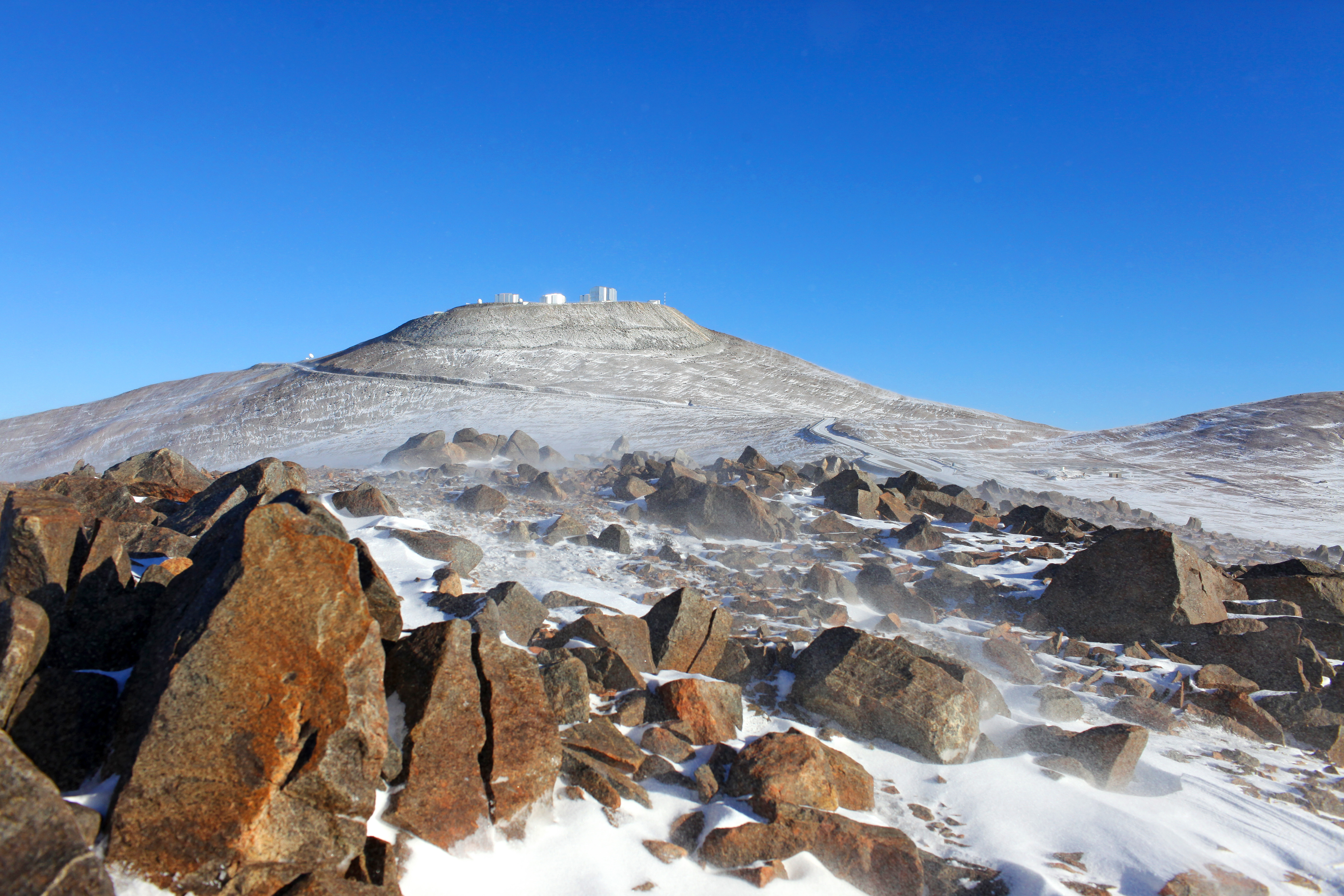 A dusting of snow in Chile Atacama desert, amid Chile weather emergency