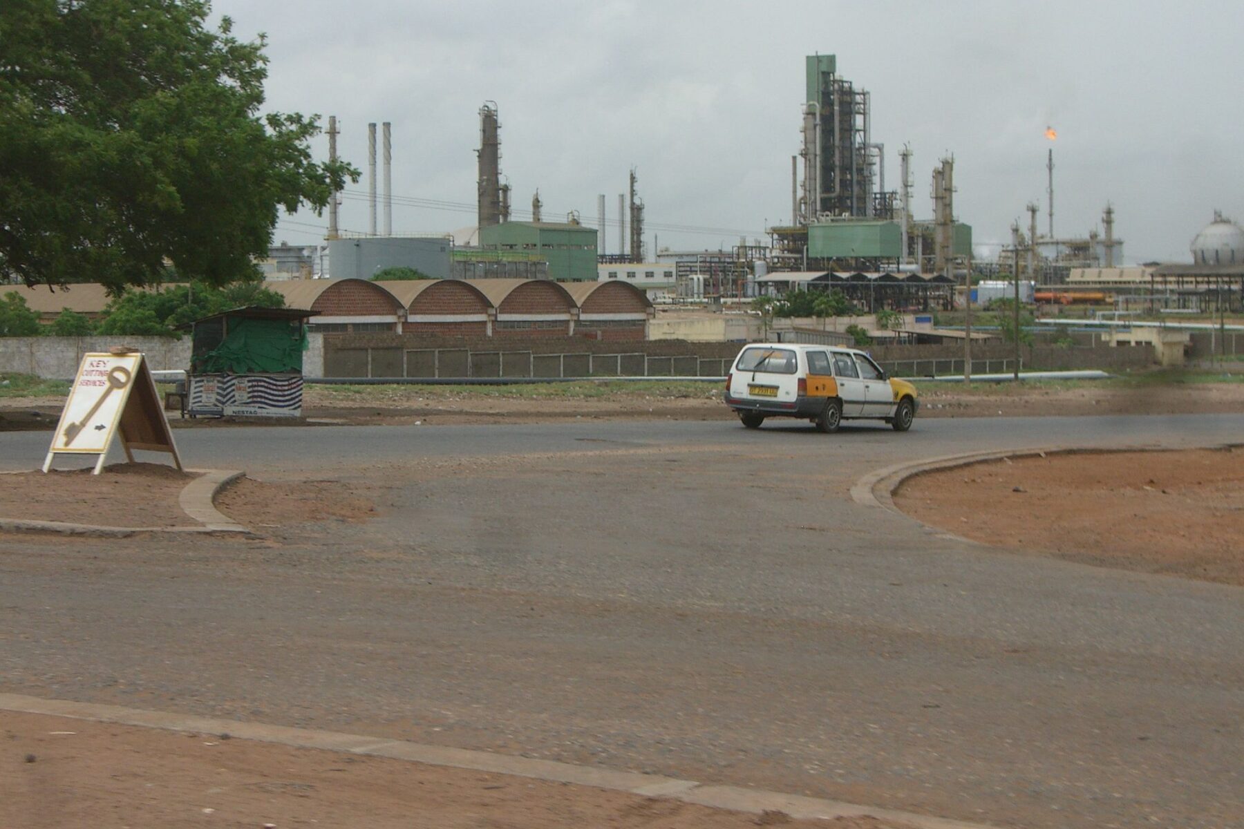 Tema oil refinery and petroleum plant in Ghana
