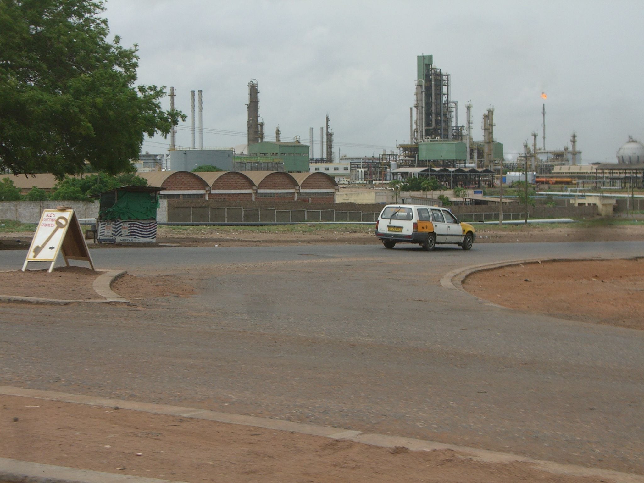 Tema oil refinery and petroleum plant in Ghana
