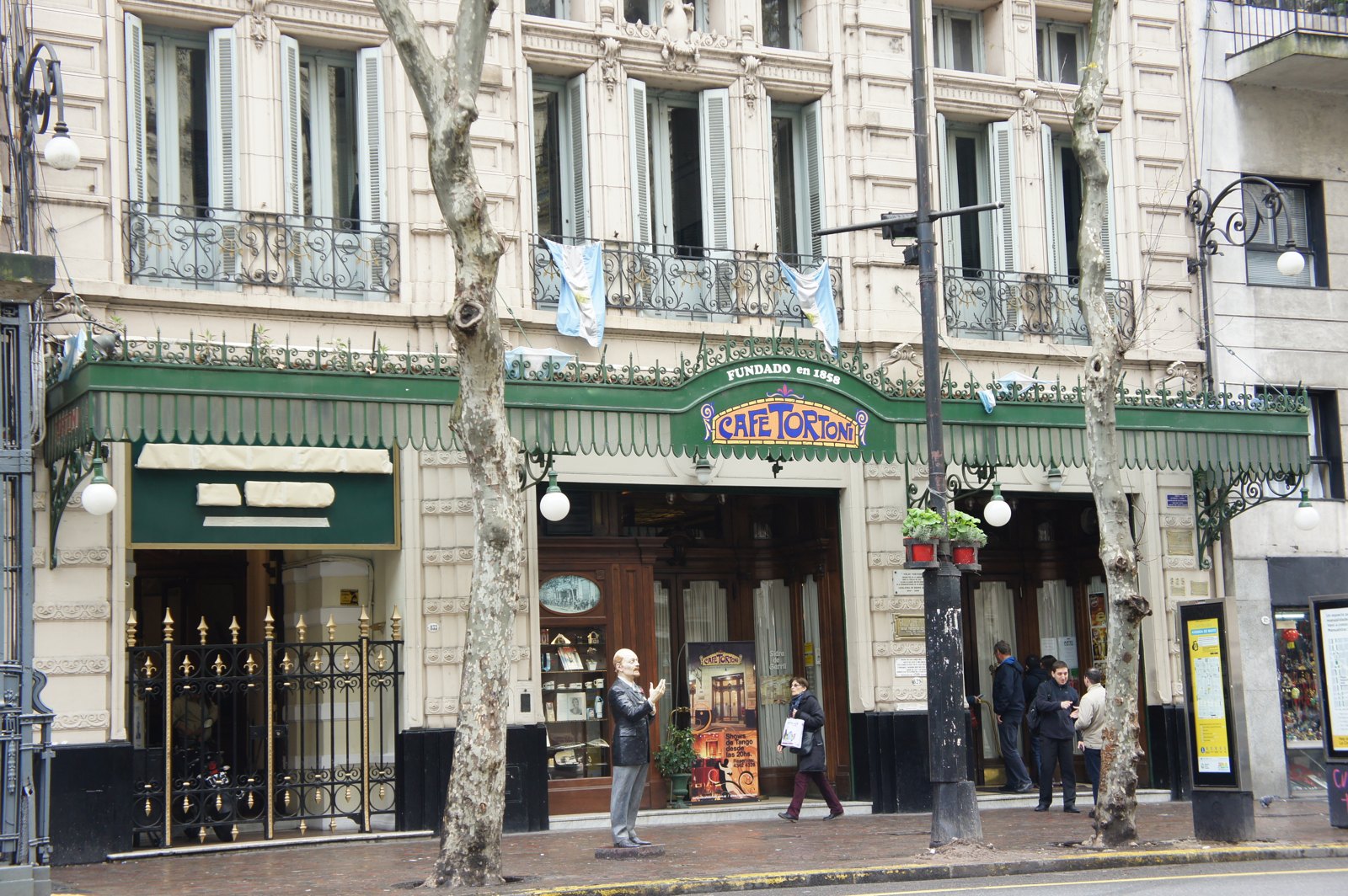 The historic Café Tortoni in Buenos Aires.