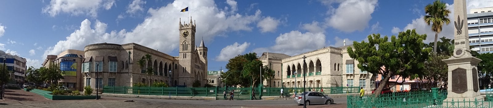 The Parliament Buildings in Bridgetown, Barbados.