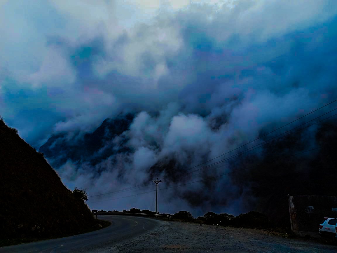 A highway in Bolivia, the kind cut off during the Bolivia blockades.
