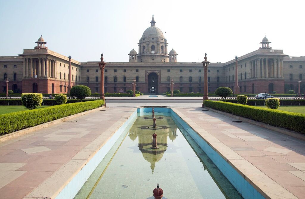 A government building in New Delhi, India