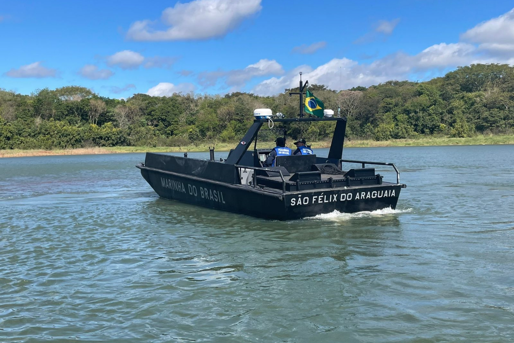 A Brazilian Navy river operation vessel, illustrating the Amazon operation