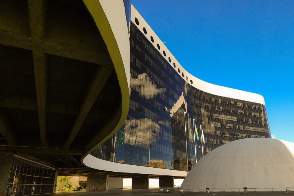 The Superior Electoral Court (TSE) building in Brasília, Brazil