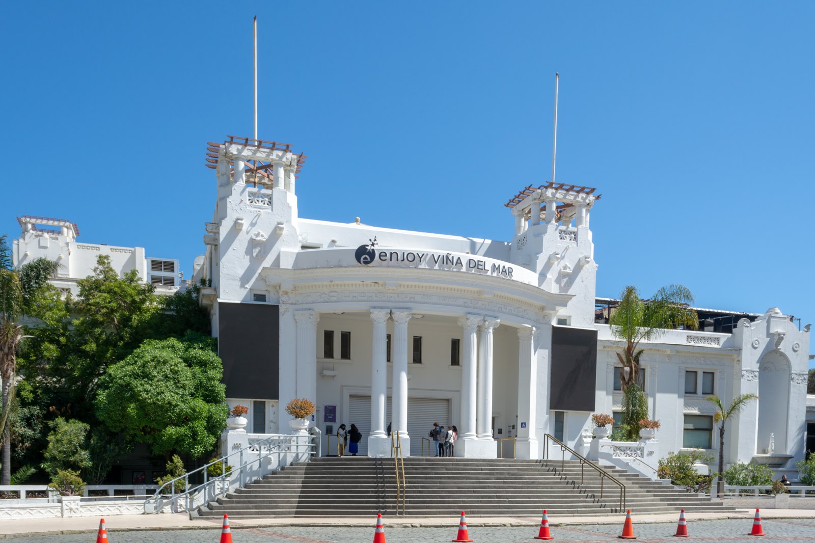 The historic casino building in Viña del Mar, Chile.