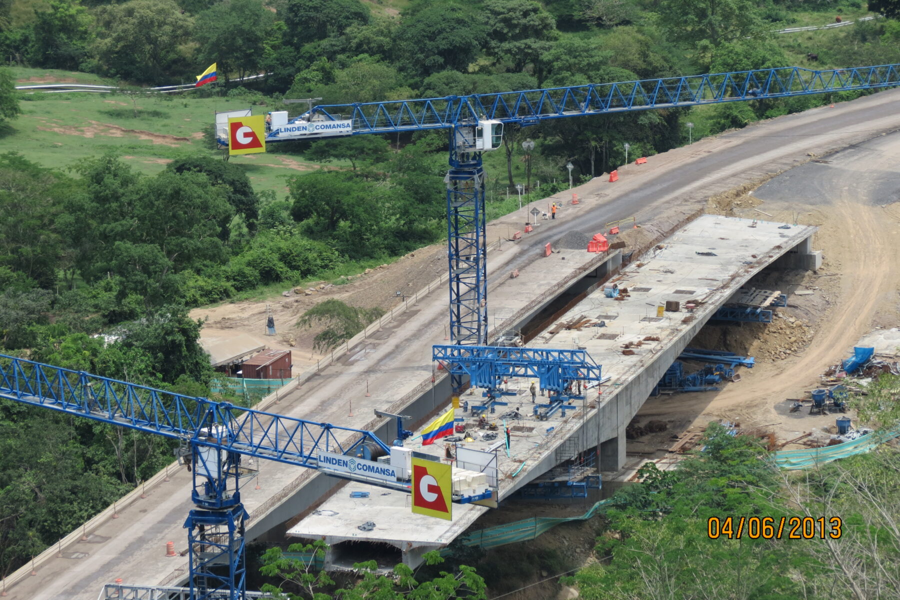 Highway construction in Colombia, illustrating Colombia infrastructure delays
