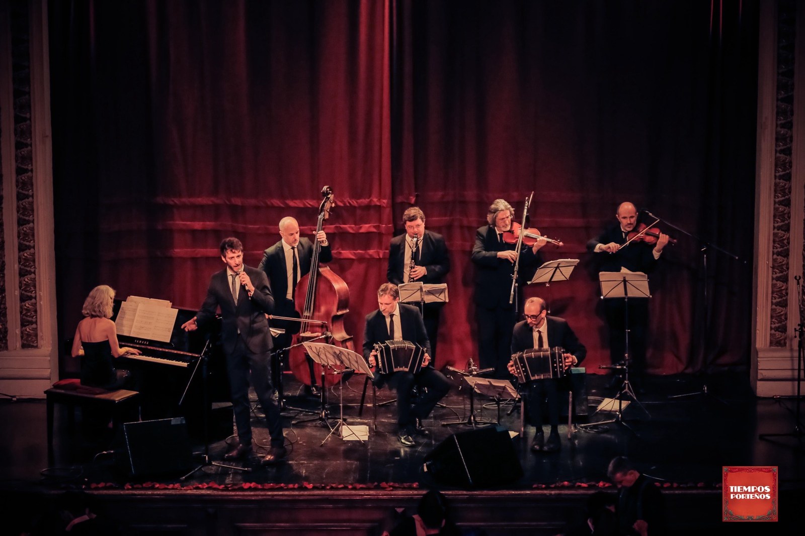 Color Tango performing in the hall where Osvaldo Puglieses orchestra once played every Thursday.