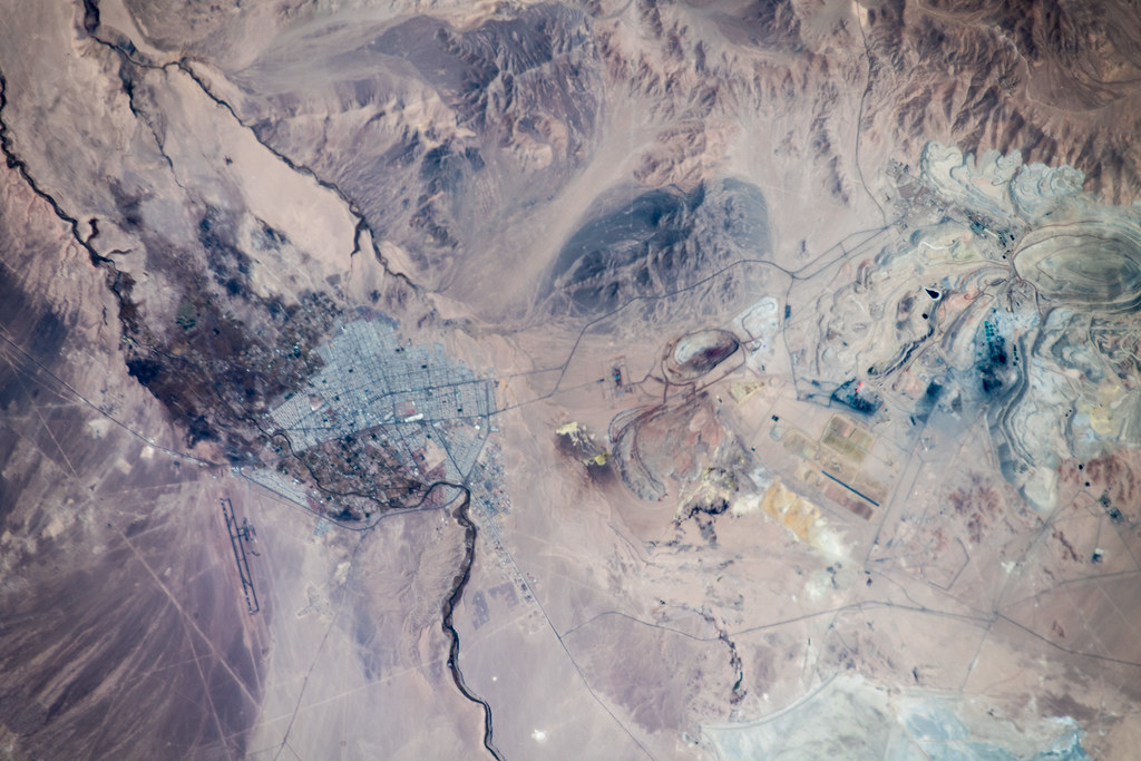 Aerial view of the Chuquicamata open-pit copper mine in northern Chile, illustrating the copper market wrap