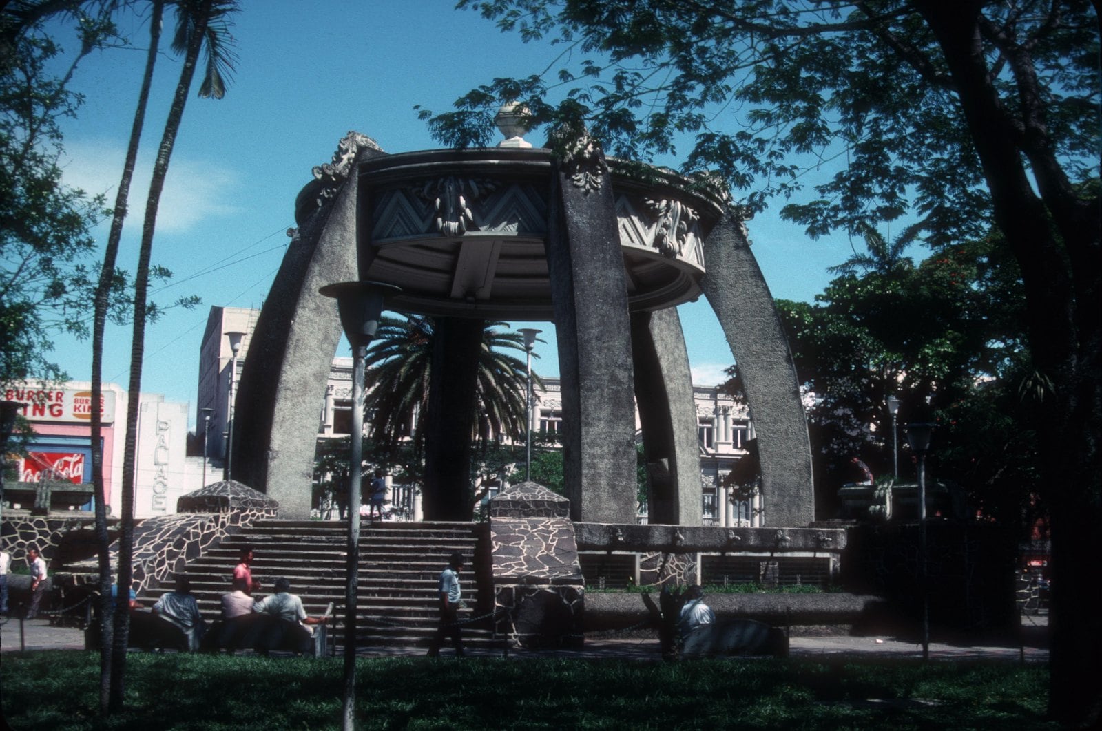 A plaza in downtown San José, Costa Rica.