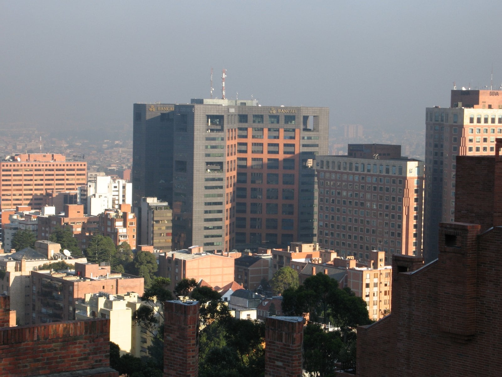 Bogotá’s financial district skyline.