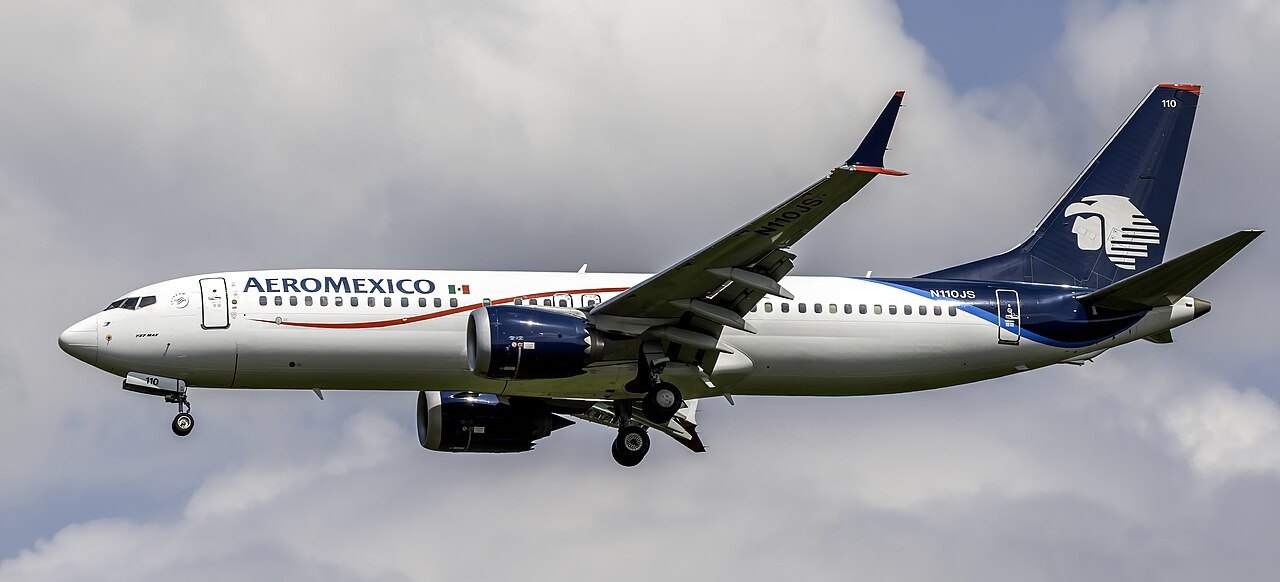 An Aerom xico Boeing 737 in flight, operated under the Delta Aerom xico joint venture