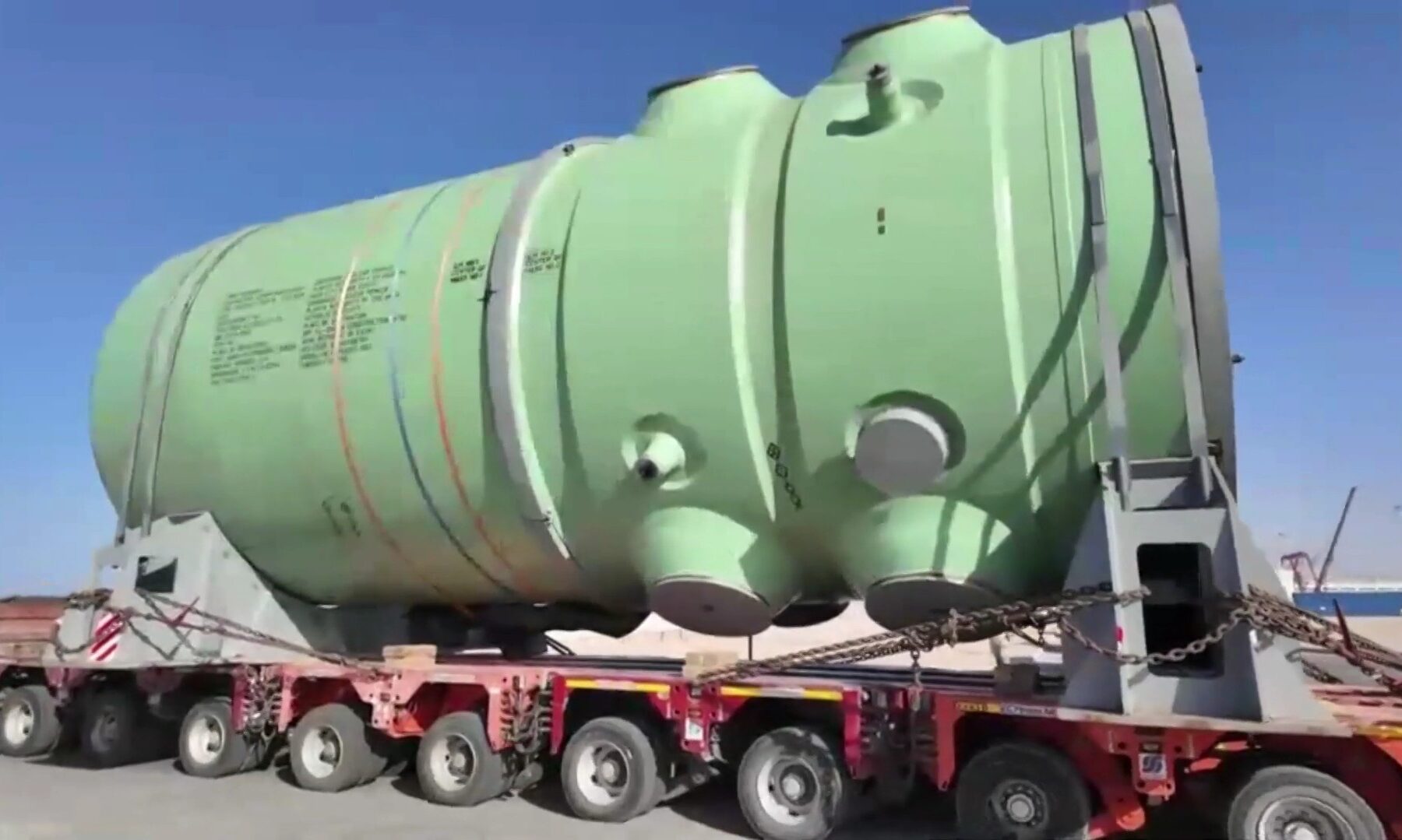 El-Dabaa reactor pressure vessel at the construction site