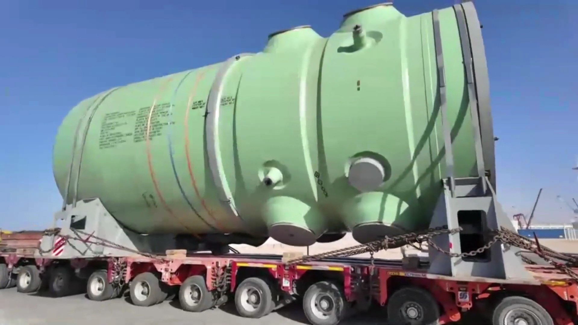 Egypt Russia industrial zone — a reactor pressure vessel at the El-Dabaa construction site