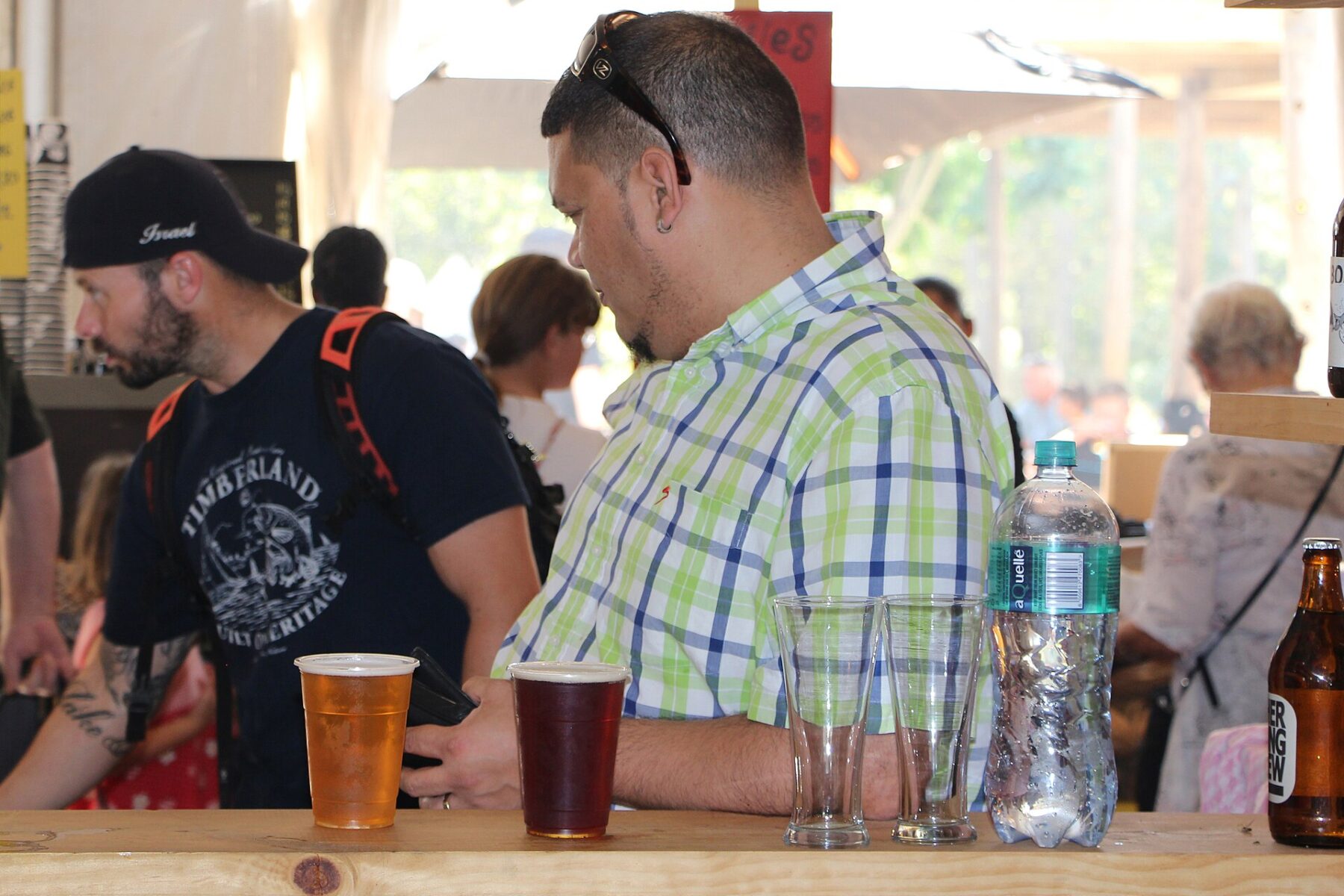 Craft beer glasses, the centerpiece of Mendoza's Southern Beer Festival in General Alvear