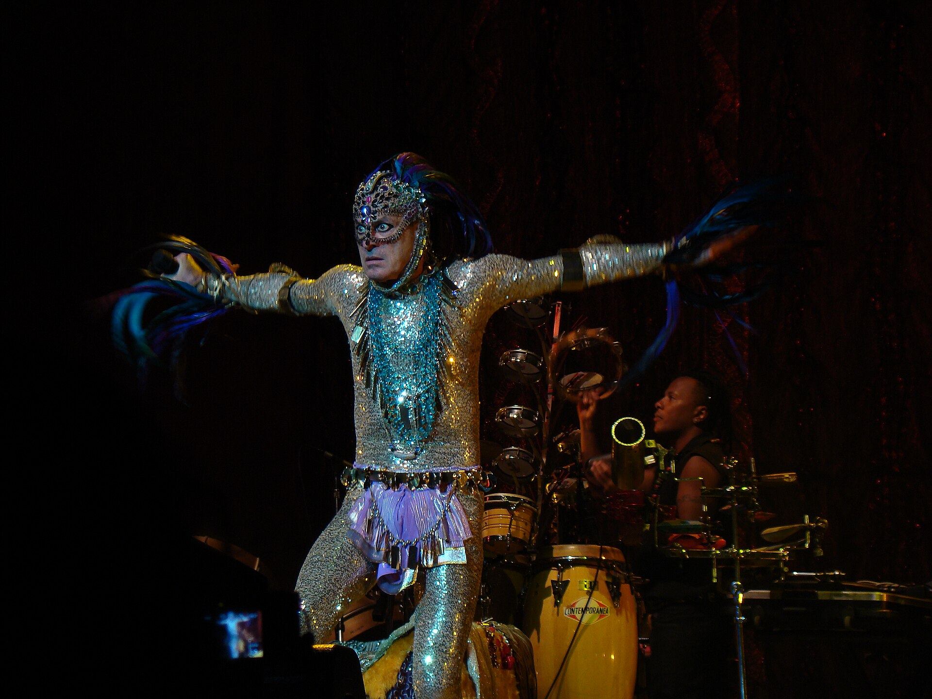 Brazilian singer Ney Matogrosso performing, who announced his '85 Anos de Ousadia' tour for 2027