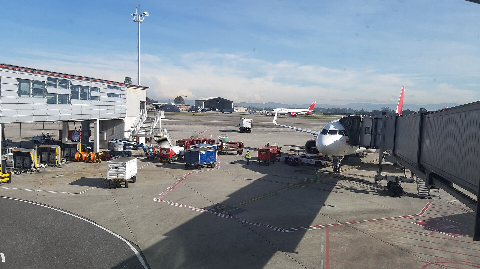 Bogotá's El Dorado International Airport, departure point of the resumed LATAM flights to Caracas