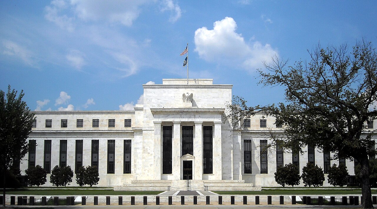 The Federal Reserve building in Washington, ahead of the chairman's address in Wyoming this week