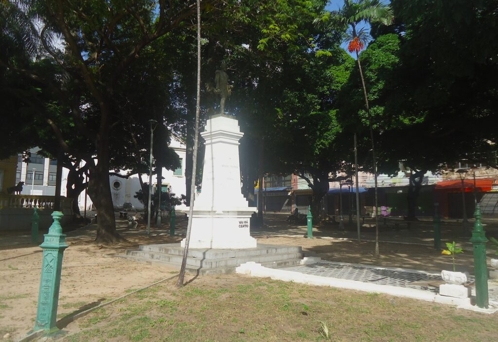 The historic Praça do Ferreira square in central Fortaleza, Ceará, Brazil