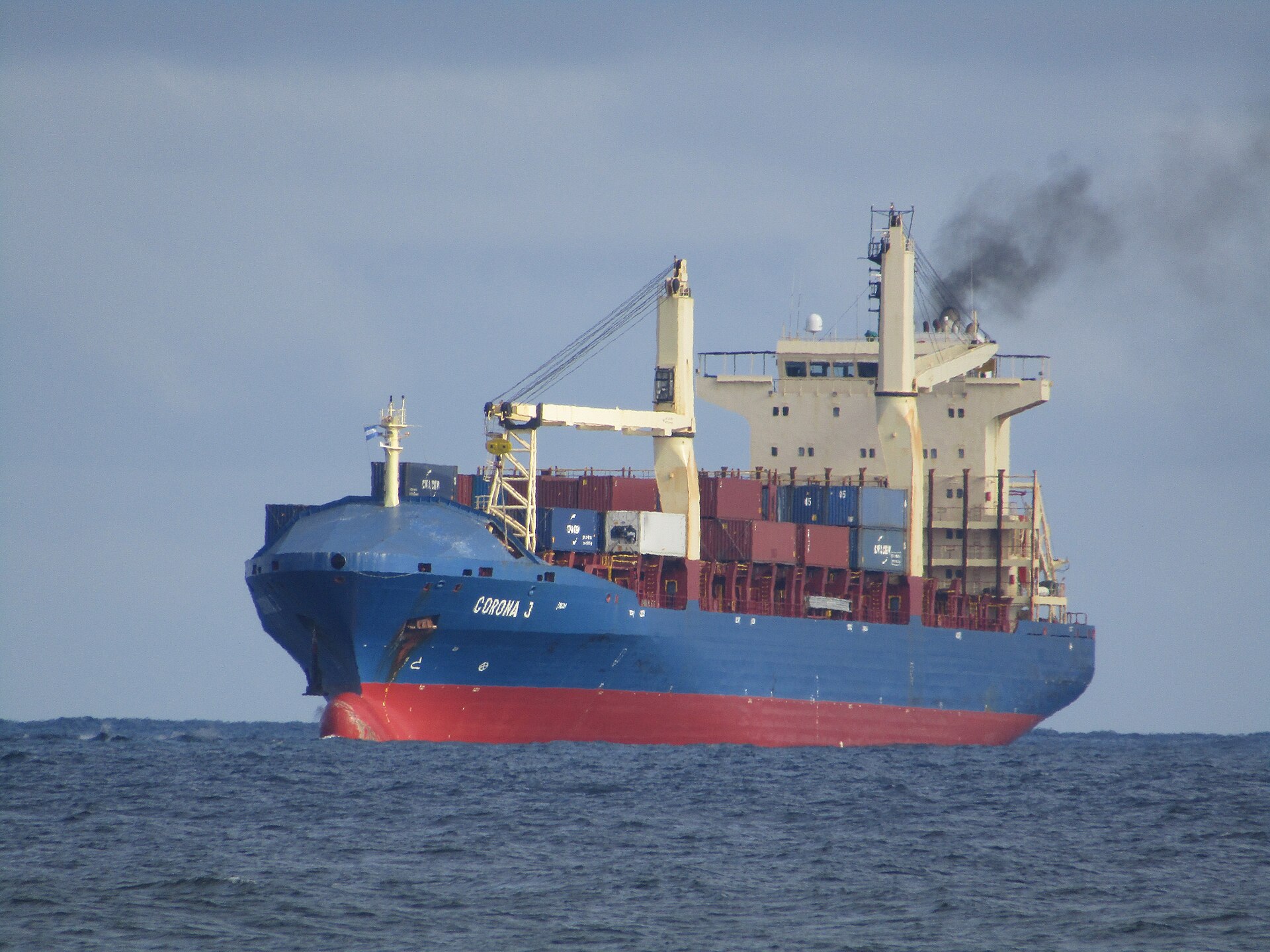 USTDA corridor study &mdash; a cargo ship off Puerto Cort&eacute;s, the country's main Caribbean port