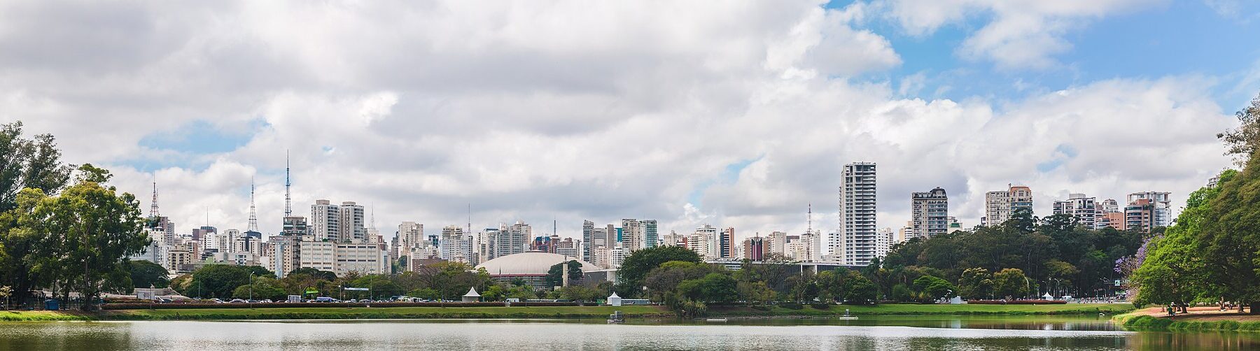 Ibirapuera Park panoramic skyline
