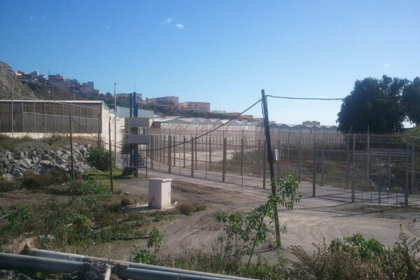 The border fence between Morocco and the Spanish enclave of Ceuta